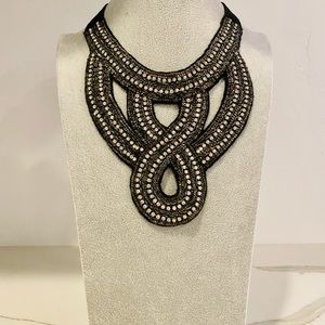 Haute Hippie Beaded Bib Necklace